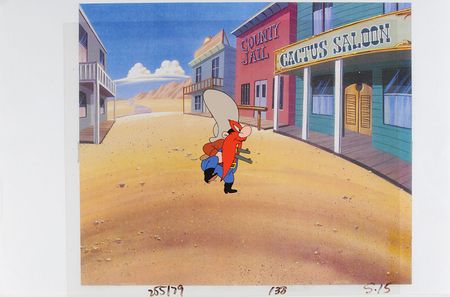 Lot #422 Yosemite Sam production cel from a Warner Brothers TV Cartoon - Image 2