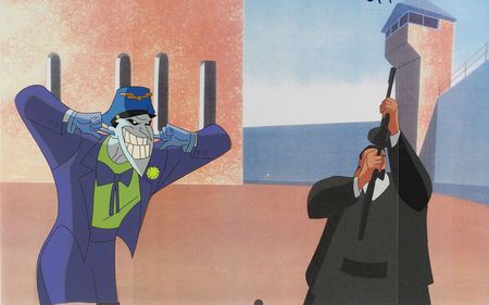Lot #437 Joker and Henchmen production cel from the Batman Beyond TV Show - Image 1