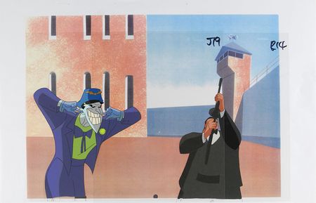 Lot #437 Joker and Henchmen production cel from the Batman Beyond TV Show - Image 2