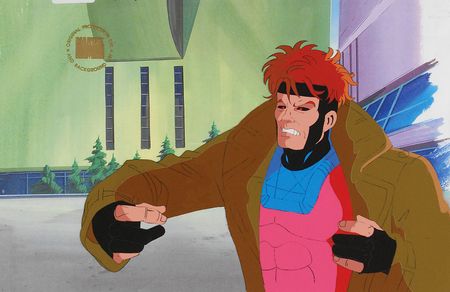 Lot #518 Gambit production cel from The X-Men TV Show - Image 1