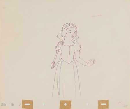 Lot #75 Snow White production drawing from Snow White and the Seven Dwarfs - Image 1