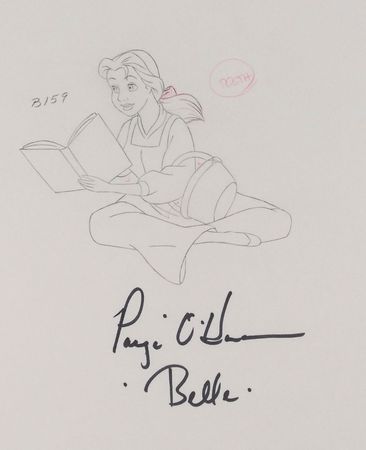 Lot #320 Belle production drawing from Beauty and the Beast - Image 2