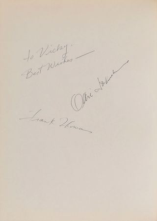 Lot #345 Frank Thomas and Ollie Johnston signed Pinocchio book - Image 1