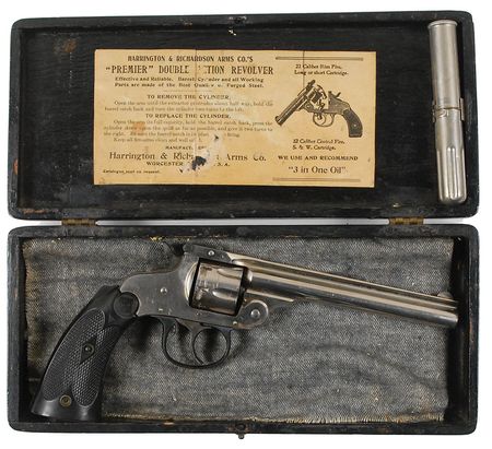 Lot #480 Harrington and Richardson Premier Second Model Top Break Double Action Revolver Revolver - Image 4