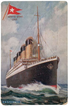 Lot #336 Titanic: W. H. Egg: From April 7, 1912, a steward marvels at his new ship: ?What do you think of this mammoth? - Image 1