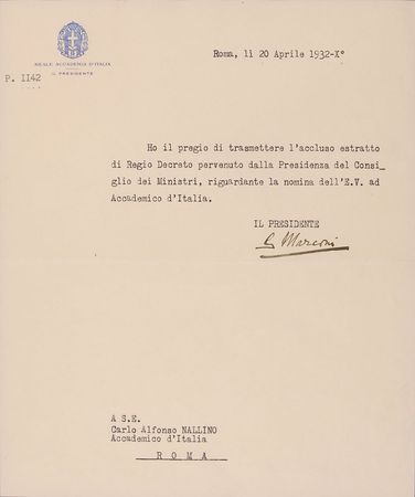 Lot #287 Guglielmo Marconi Typed Letter Signed - Image 2
