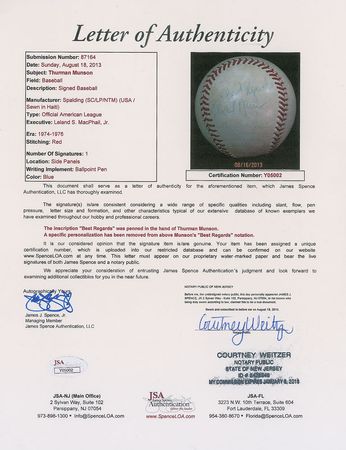 Lot #1042 Thurman Munson - Image 2