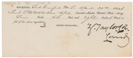 Lot #31 Zachary Taylor: Extremely bold 1836
