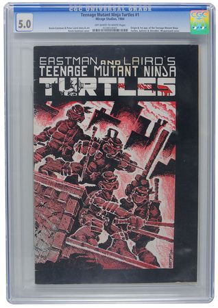 Lot #657 Teenage Mutant Ninja Turtles: Rare CGC-graded Ninja Turtles #1, first printing - Image 1