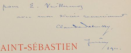 Lot #759 Claude Debussy: Rare and beautifully bound score inscribed to his biographer - Image 2