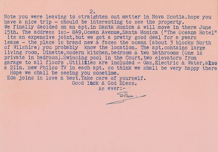 Lot #1003 Stan Laurel Typed Letter Signed - Image 2