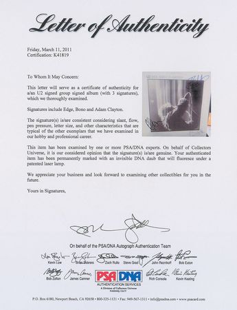 Lot #832 U2 Album - Image 2