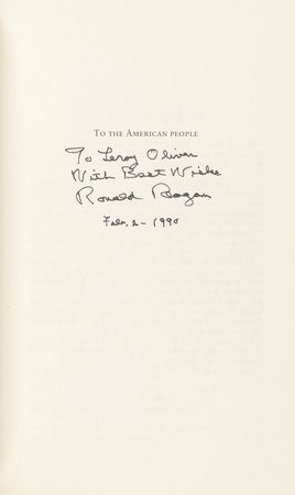 Lot #176 Ronald Reagan Book - Image 1