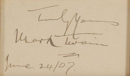 Lot #665 Samuel L. Clemens Signature - Image 2