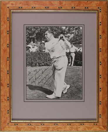 Lot #1039 Walter Hagen Signed Photograph - Image 1