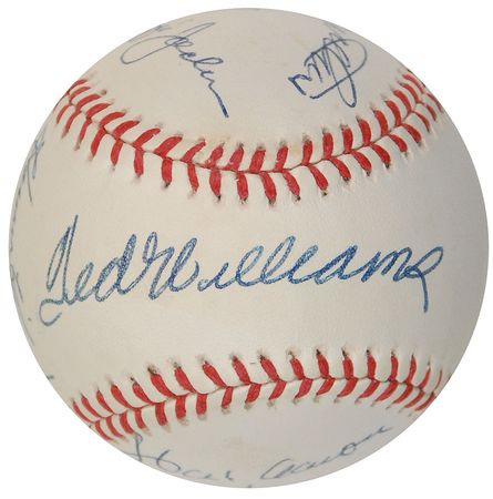 Lot #1034 Baseball: 500 Home Run Club Baseball - Image 1