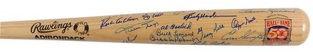 Lot #1032 Baseball Hall of Famers Baseball Bat - Image 1