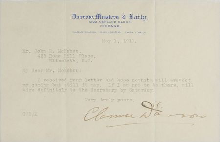 Lot #223 Clarence Darrow Typed Letter Signed - Image 2