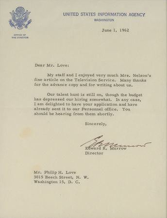 Lot #379 Edward R. Murrow Typed Letter Signed - Image 2