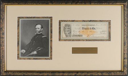 Lot #437 William T. Sherman Check - Image 1
