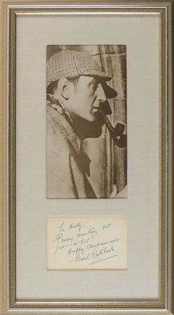 Lot #1018 Basil Rathbone Signature - Image 1