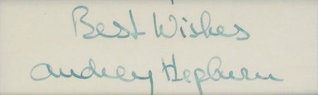 Lot #920 Audrey Hepburn Signature - Image 2