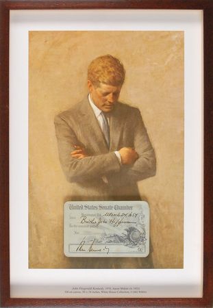 Lot #107 John F. Kennedy: 1954 Senate pass issued by the junior Massachusetts congressman - Image 1