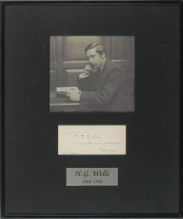 Lot #711 H. G. Wells Signature - Image 1