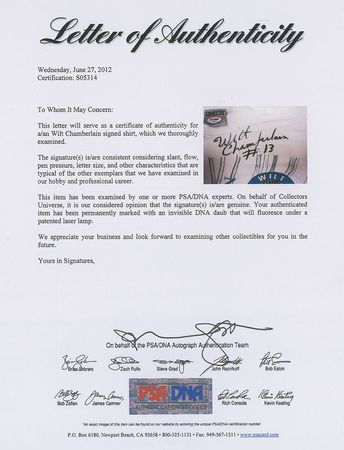 Lot #1081 Wilt Chamberlain - Image 2