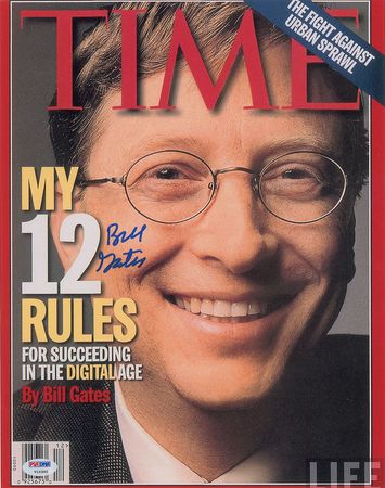 Lot #359 Bill Gates Signed Photograph - Image 1