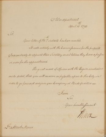 Lot #282 Henry Knox Signed Letter - Image 2