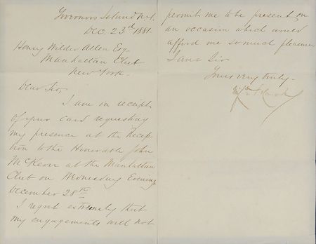 Lot #424 Winfield Scott Hancock Signed Letter - Image 2