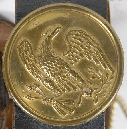 Lot #476 Civil War Union Army Model 1864 Cartridge Box with Sling - Image 3