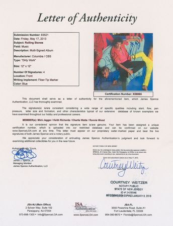 Lot #824 Rolling Stones Album - Image 3