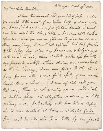 Lot #304 William Nelson: “We must heartily pray God,” writes the vice-admiral’s brother, “to preserve him, as He has hitherto done, from the perils of the seas & from the efforts of the Enemy” - Image 2