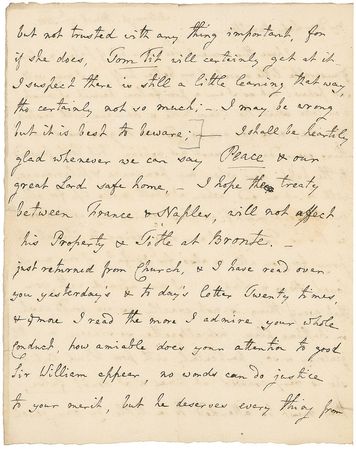 Lot #304 William Nelson: “We must heartily pray God,” writes the vice-admiral’s brother, “to preserve him, as He has hitherto done, from the perils of the seas & from the efforts of the Enemy” - Image 3