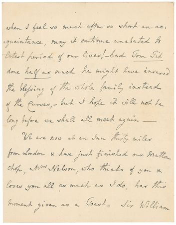 Lot #304 William Nelson: “We must heartily pray God,” writes the vice-admiral’s brother, “to preserve him, as He has hitherto done, from the perils of the seas & from the efforts of the Enemy” - Image 23