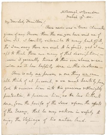 Lot #304 William Nelson: “We must heartily pray God,” writes the vice-admiral’s brother, “to preserve him, as He has hitherto done, from the perils of the seas & from the efforts of the Enemy” - Image 26