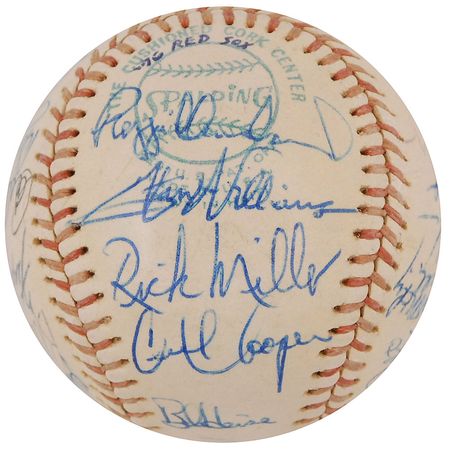 Lot #1078 Boston Red Sox: 1976 Baseball - Image 3