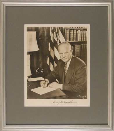 Lot #101 Dwight D. Eisenhower Signed Photograph - Image 2