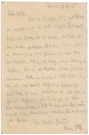 Lot #364 Otto Hahn Handwritten Letter Signed - Image 1