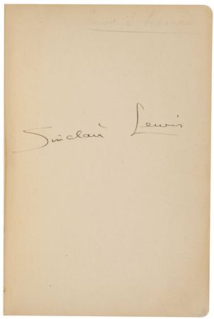 Lot #732 Sinclair Lewis Book - Image 1