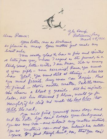 Lot #726 Zane Grey Handwritten Letter Signed - Image 2