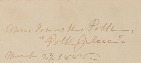 Lot #30 James and Sarah Polk Signatures - Image 2