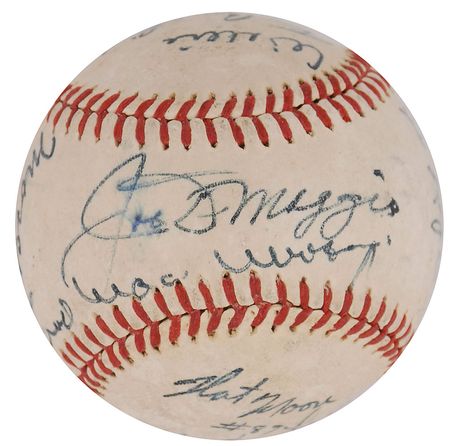 Lot #1091 DiMaggio, Martin, and Conigliaro Baseball - Image 1
