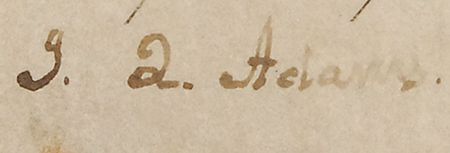 Lot #19 John Quincy Adams Signed Document - Image 2