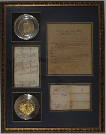 Lot #7 John Adams: Excellent 1773 twice-signed
