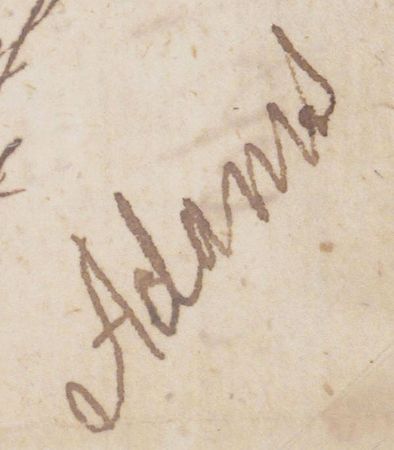 Lot #7 John Adams: Excellent 1773 twice-signed legal notice - Image 2