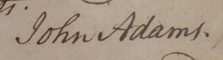 Lot #7 John Adams: Excellent 1773 twice-signed legal notice - Image 3