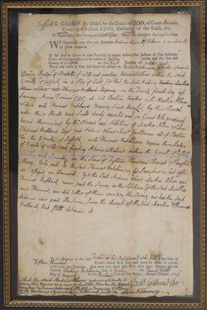 Lot #7 John Adams: Excellent 1773 twice-signed legal notice - Image 4